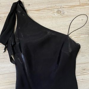 Black Asymmetrical Dress | Y2K (2003) Vintage Fashion